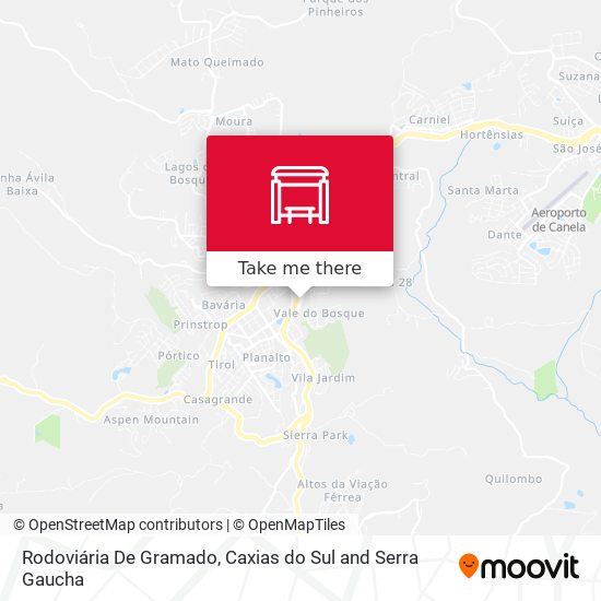 Rodoviária De Gramado map