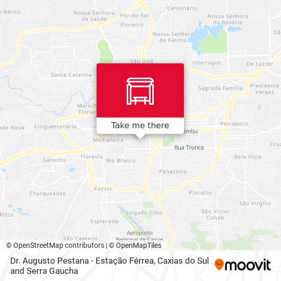 Dr. Augusto Pestana - Estação Férrea map