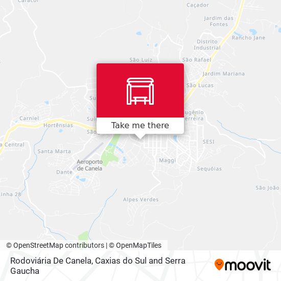 Rodoviária De Canela map
