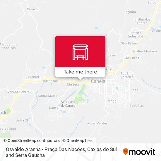Osvaldo Aranha - Praça Das Nações map