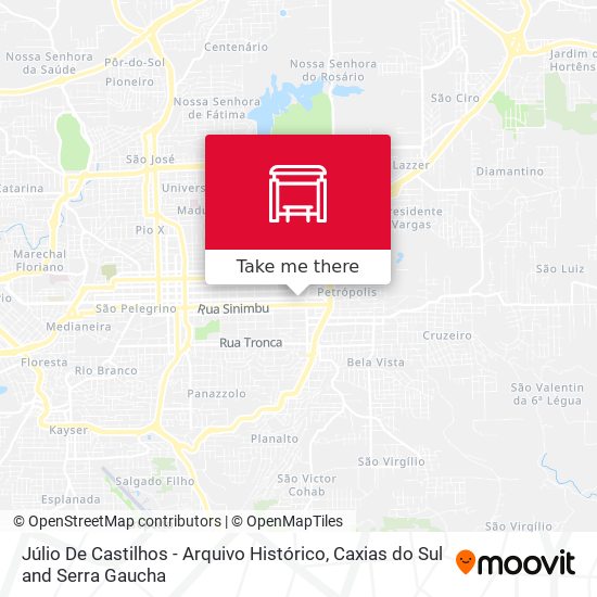 Júlio De Castilhos - Arquivo Histórico map