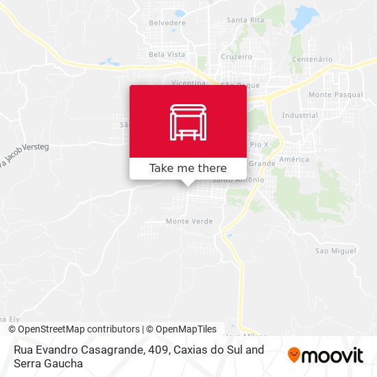 Rua Evandro Casagrande, 409 map