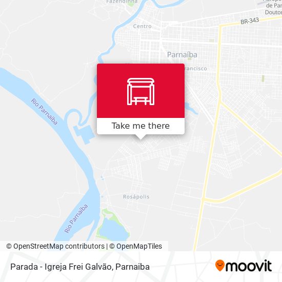 Mapa Parada - Igreja Frei Galvão