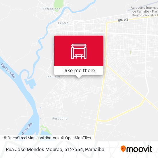 Mapa Rua José Mendes Mourão, 612-654