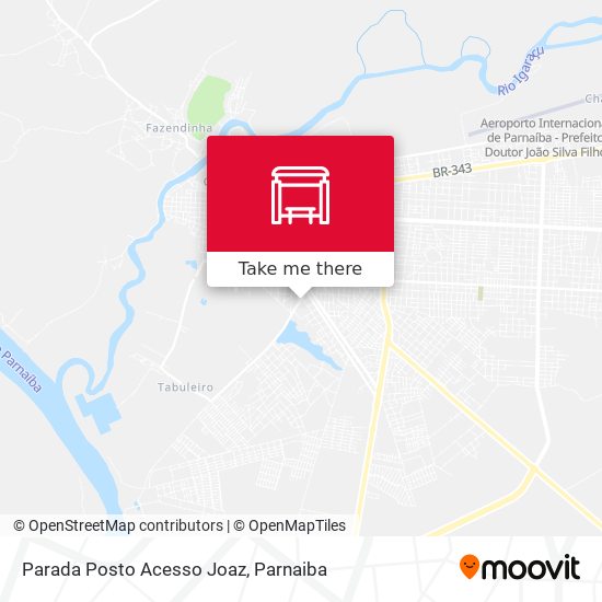 Parada Posto Acesso Joaz map