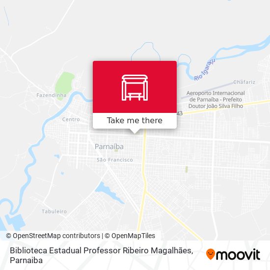 Biblioteca Estadual Professor Ribeiro Magalhães map