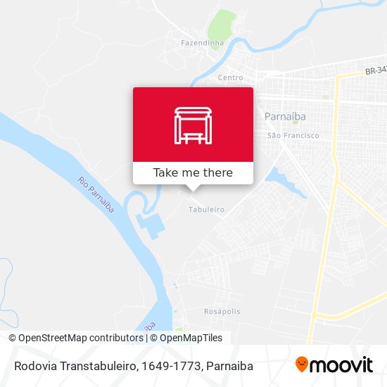 Mapa Rodovia Transtabuleiro, 1649-1773