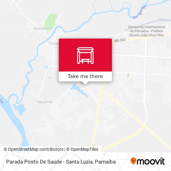 Mapa Parada Posto De Saúde - Santa Luzia