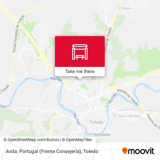 Avda. Portugal (Frente Consejería) map