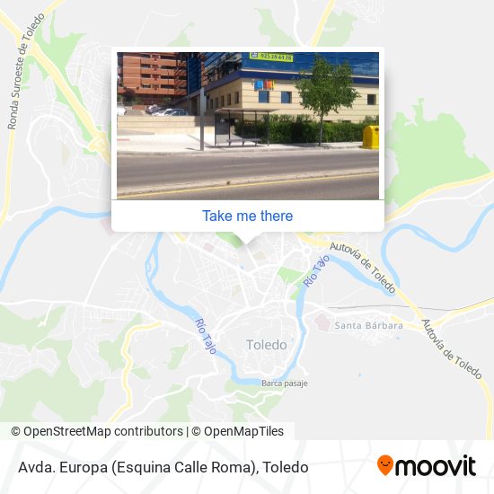 mapa Avda. Europa (Esquina Calle Roma)