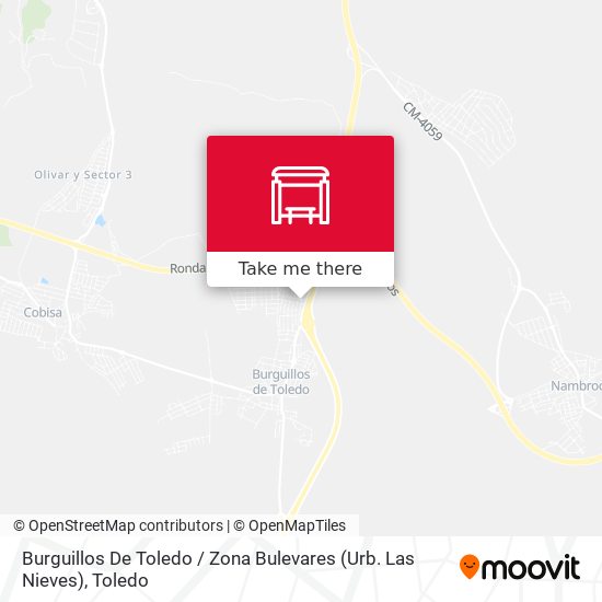 Burguillos De Toledo / Zona Bulevares (Urb. Las Nieves) map