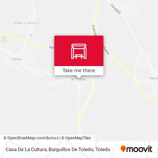 mapa Casa De La Cultura, Burguillos De Toledo