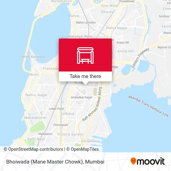 Bhoiwada (Mane Master Chowk) map