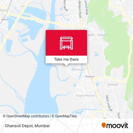 Ghansoli Depot map