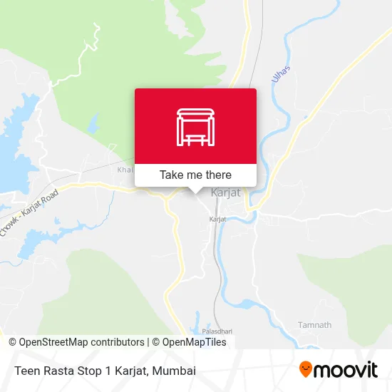 Teen Rasta Stop 1 Karjat map