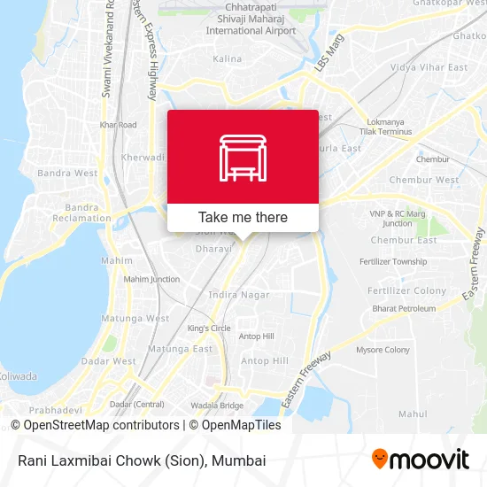 Rani Laxmibai Chowk (Sion) map