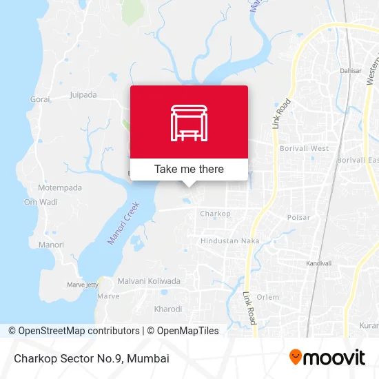 Charkop Sector No.9 map