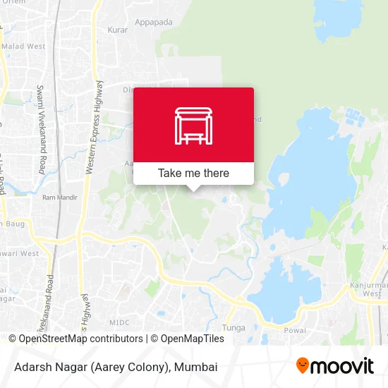 Adarsh Nagar (Aarey Colony) map