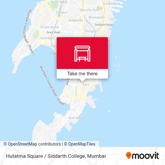 Hutatma Chowk / Siddarth College map
