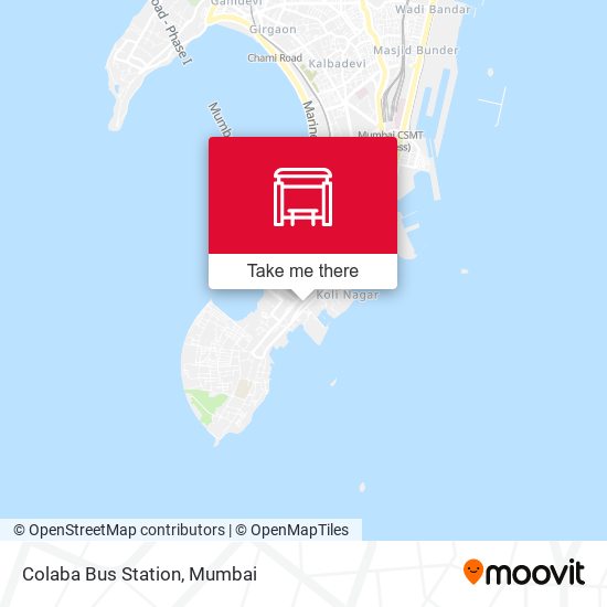 Colaba Bus Station map