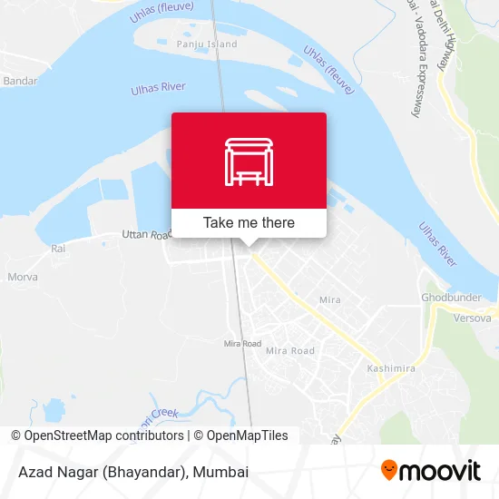 Azad Nagar (Bhayandar) map