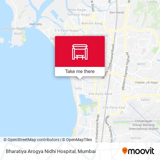 Bharatiya Arogya Nidhi Hospital map