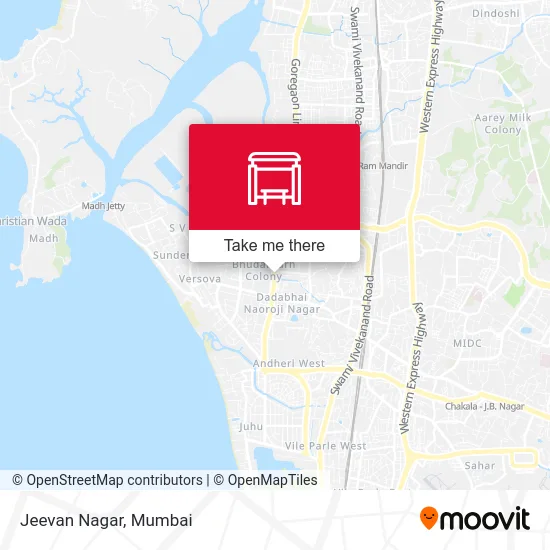 Jeevan Nagar map