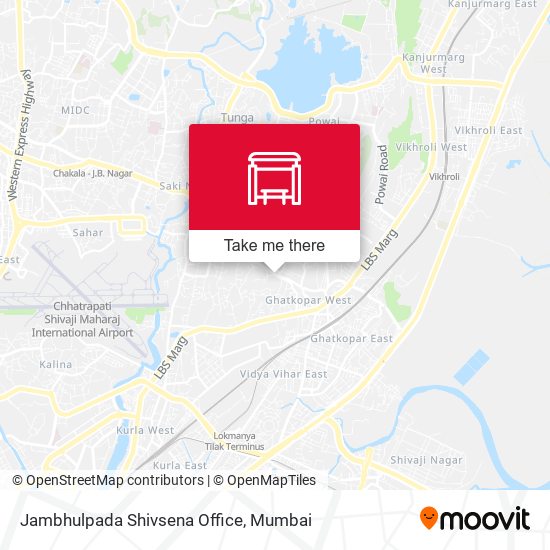 Jambhulpada Shivsena Office map