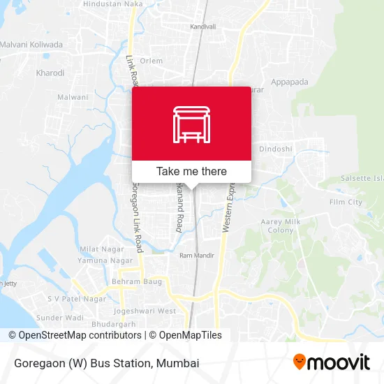Goregaon (W) Bus Station map