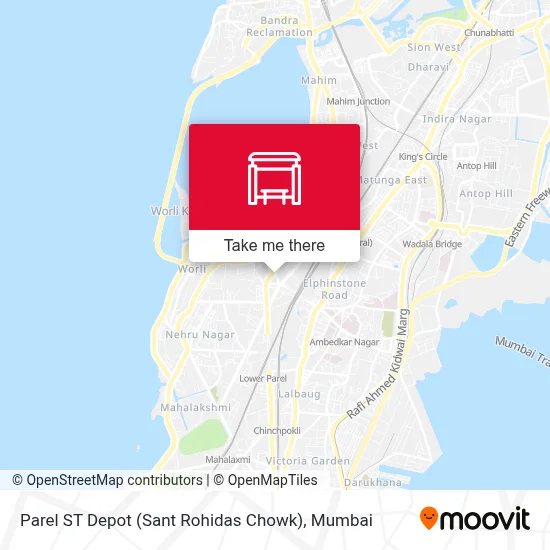 Parel ST Depot (Sant Rohidas Chowk) map