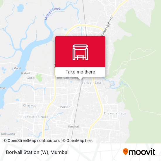 Borivali Station (W) map