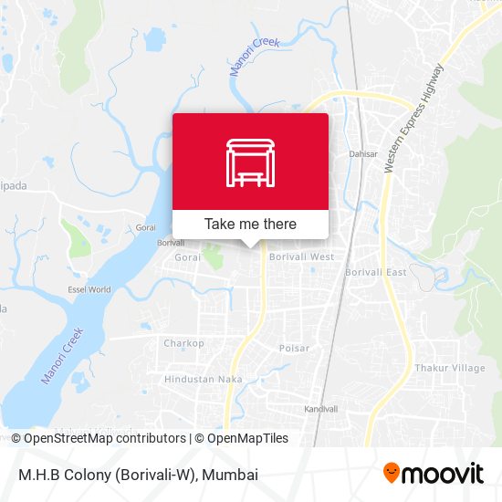 M.H.B Colony (Borivali-W) map