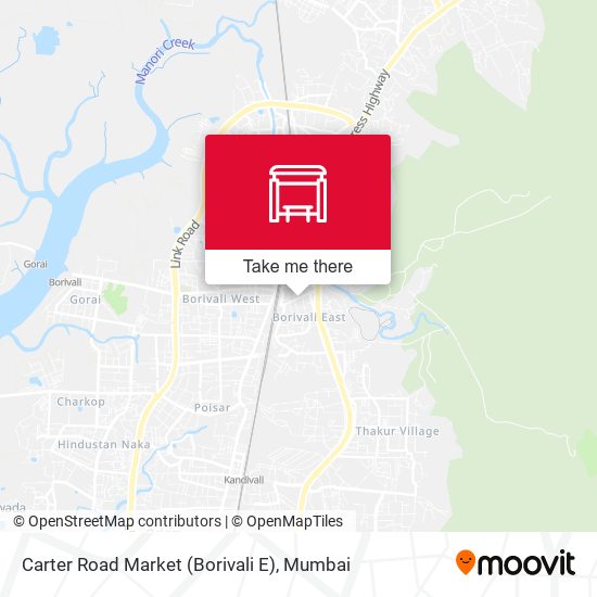 Carter Road Market (Borivali E) map