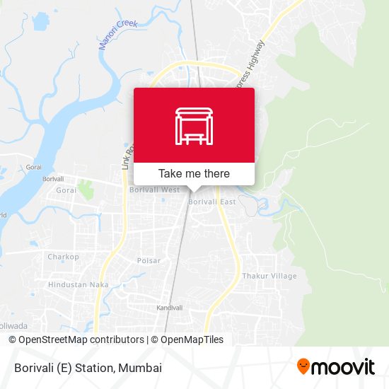 Borivali (E) Station map