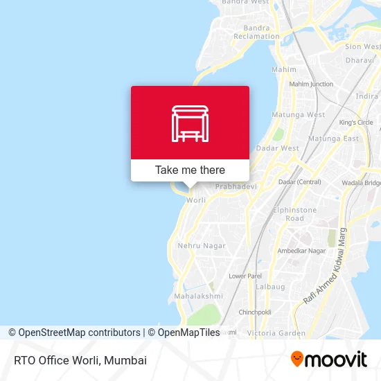 RTO Office Worli map