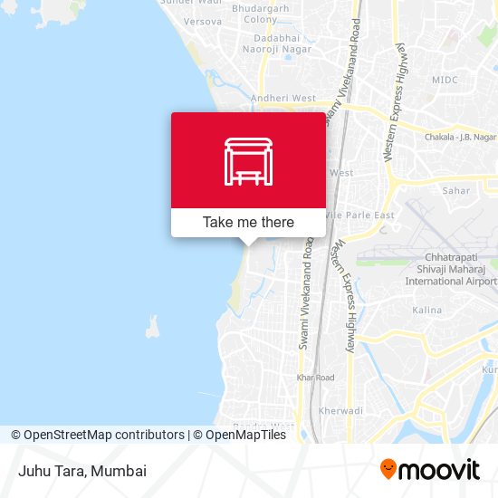 Juhu Tara map