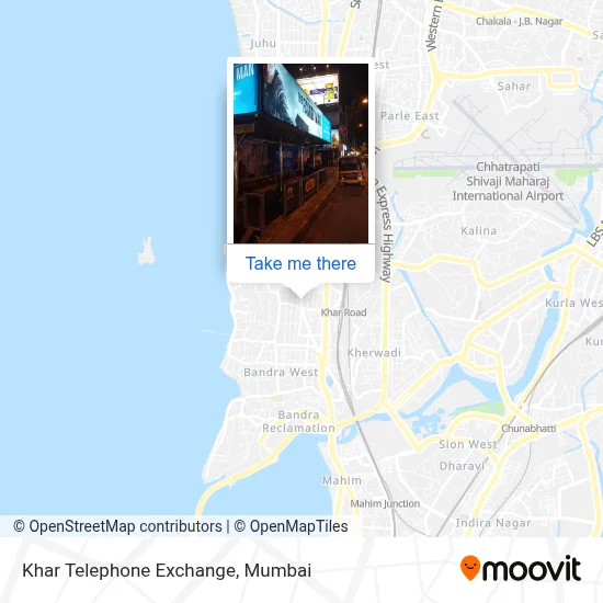 Khar Telephone Exchange map