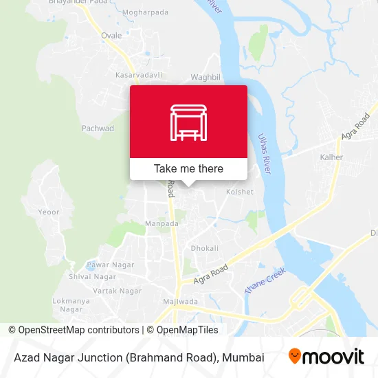 Azad Nagar Junction (Brahmand Road) map