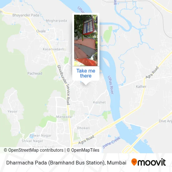 Dharmacha Pada (Bramhand Bus Station) map