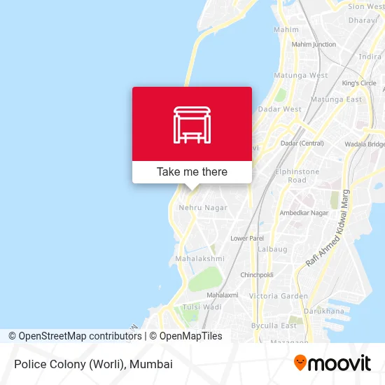 Police Colony (Worli) map