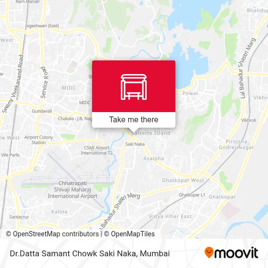 Dr.Datta Samant Chowk Saki Naka map