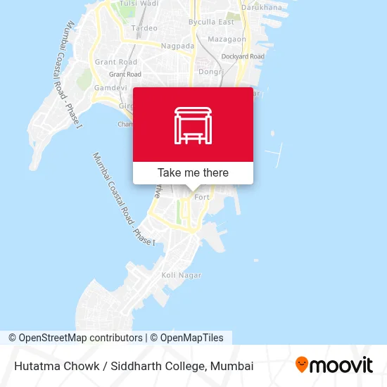 Hutatma Chowk / Siddharth College map