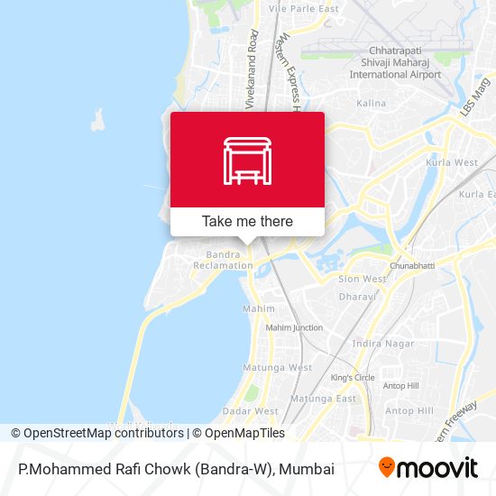 P.Mohammed Rafi Chowk (Bandra-W) map