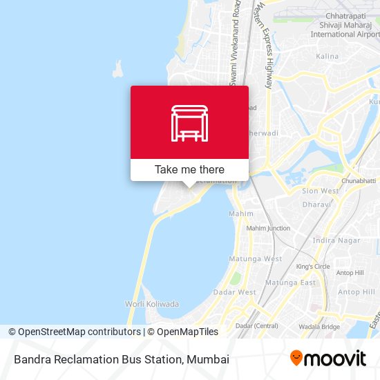 Bandra Reclamation Bus Station map