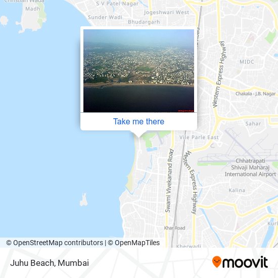 Juhu Beach map