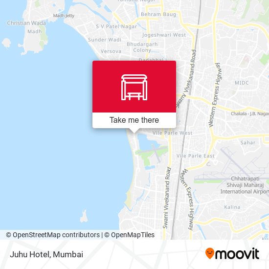 Juhu Hotel map