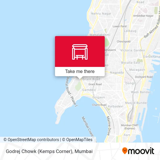 Godrej Chowk (Kemps Corner) map