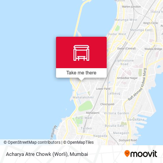 Acharya Atre Chowk (Worli) map