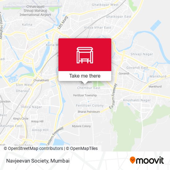 Navjeevan Society map