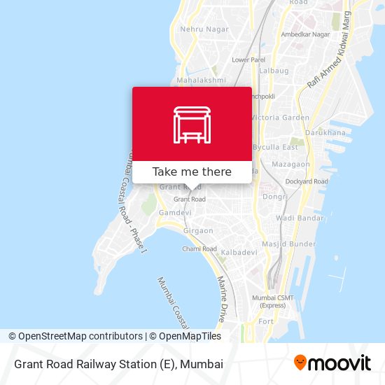 Grant Road Railway Station (E) map